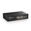 MokerLink 10 Port Gigabit PoE Switch | 8 Port PoE+ 120W Fanless