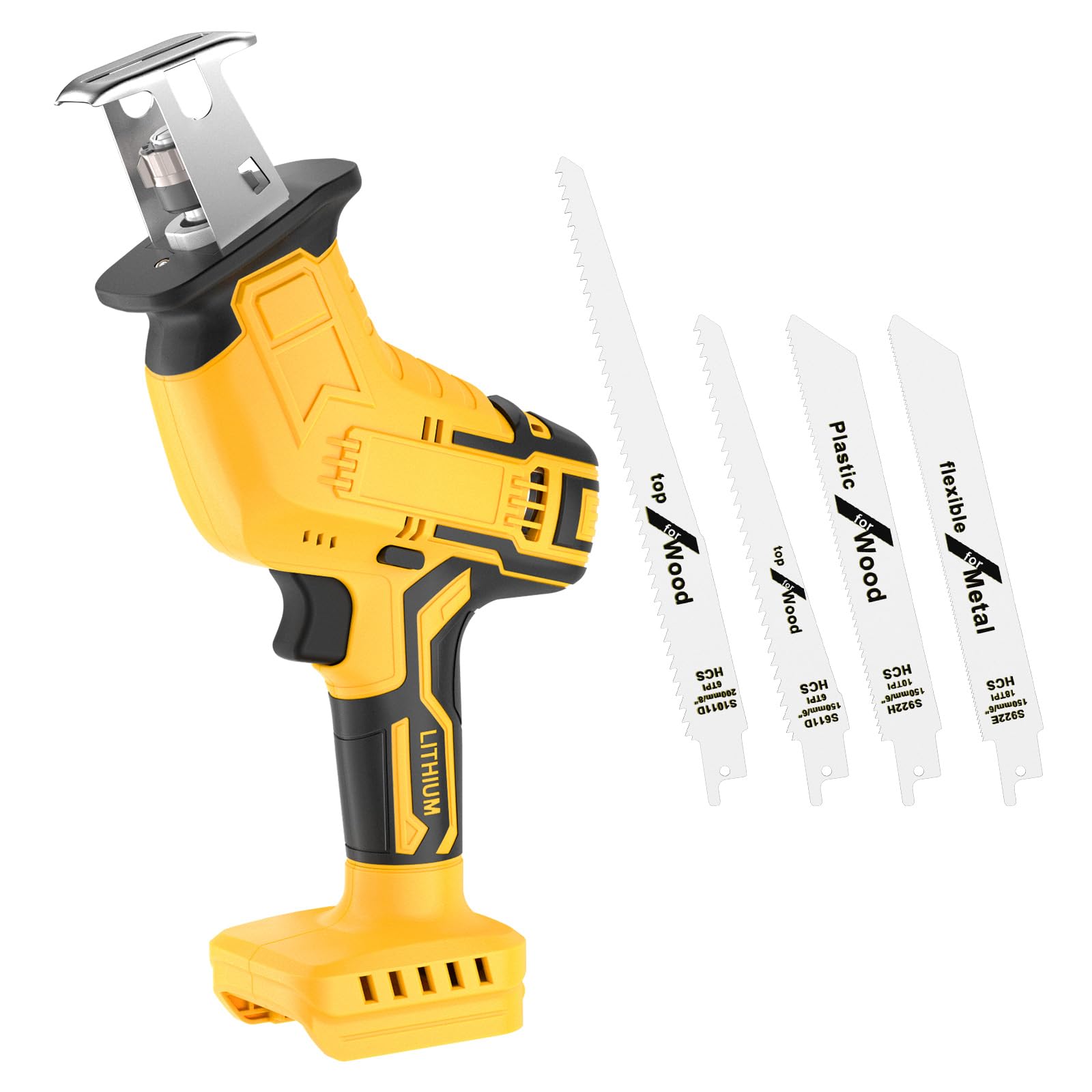 Brushless Reciprocating Saw for Dewalt 20V – 4 Blades
