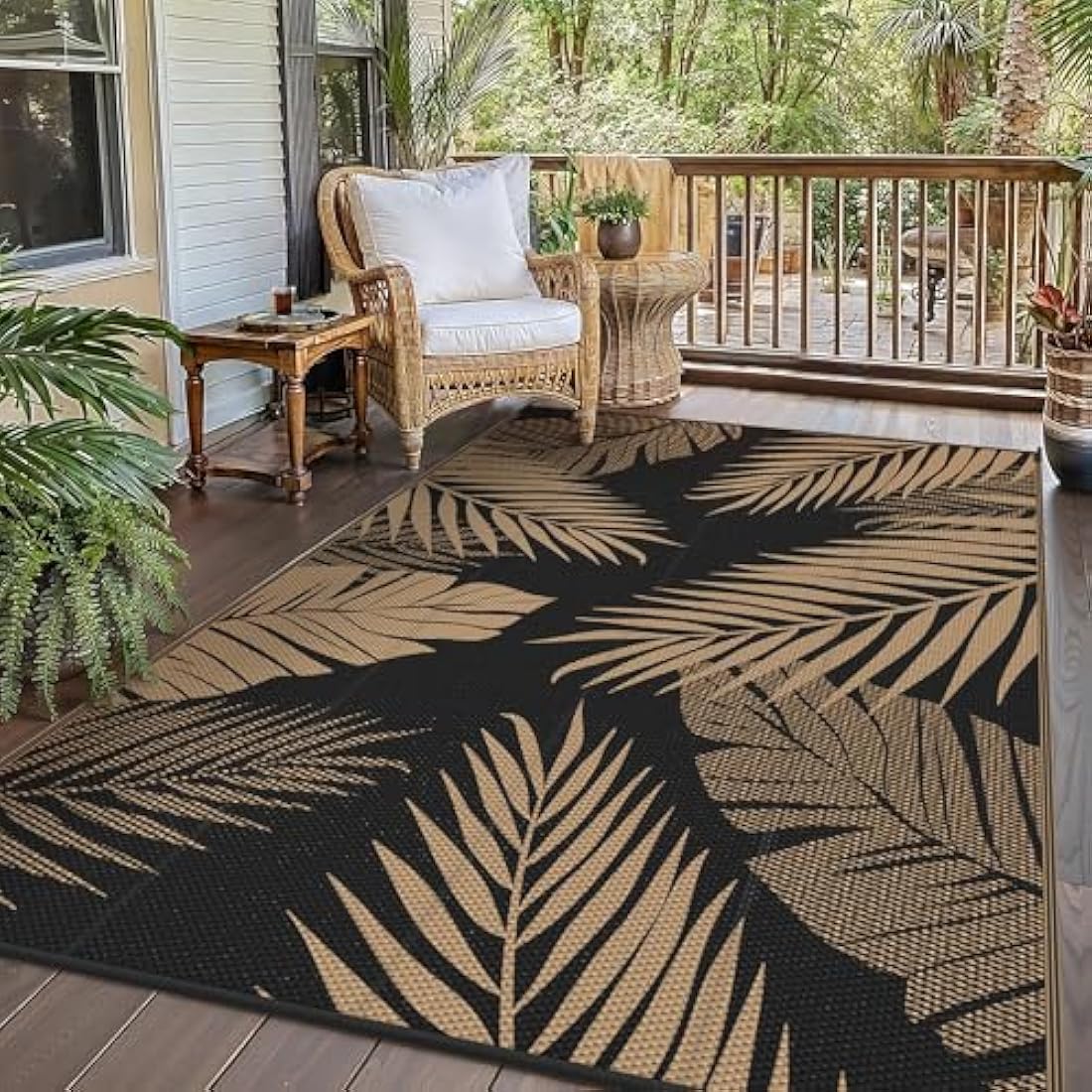 Genimo Outdoor Rug – 275x365cm Reversible Waterproof Plastic Patio Mat