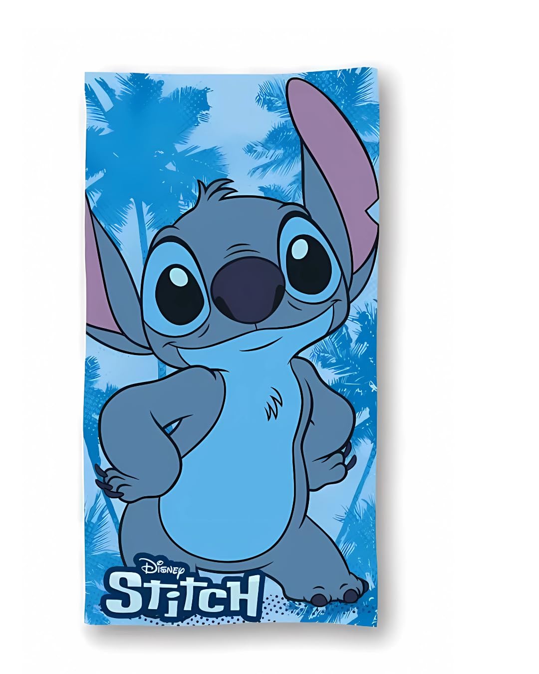 Disney Stitch Beach and Bath Towel – 100% Polyester – 70 x 140 cm