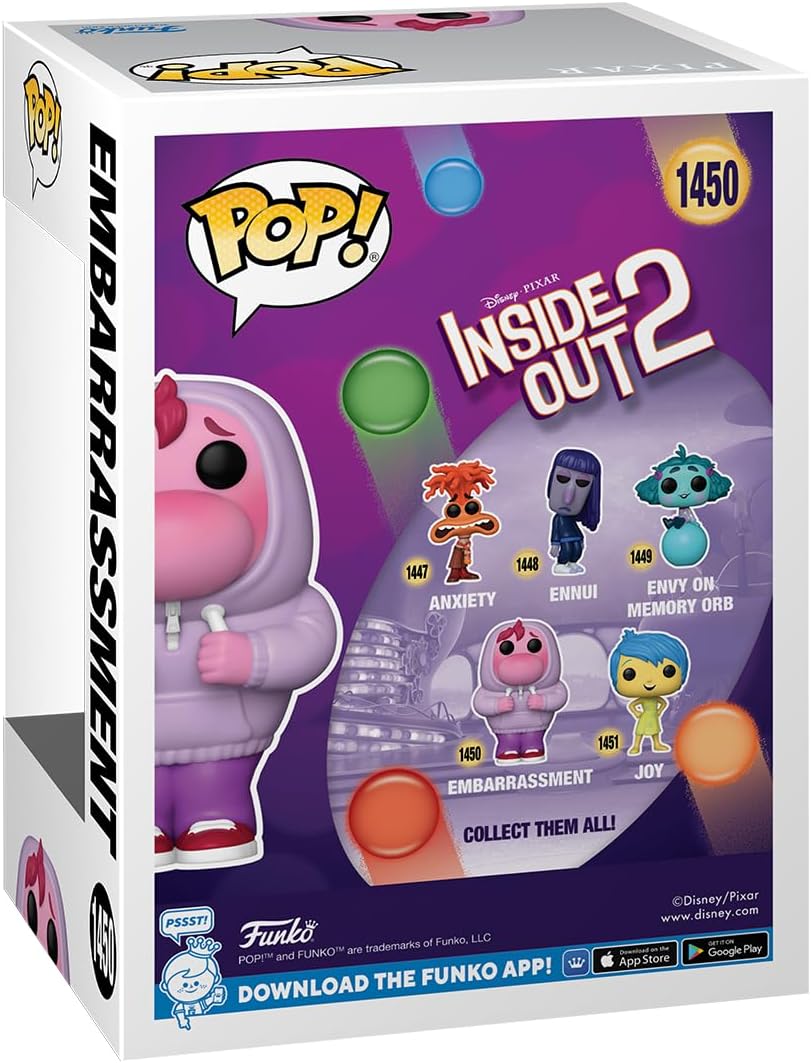 Funko Pop! Disney: Inside Out 2 – Embarrassment Vinyl Figure, 3.75"