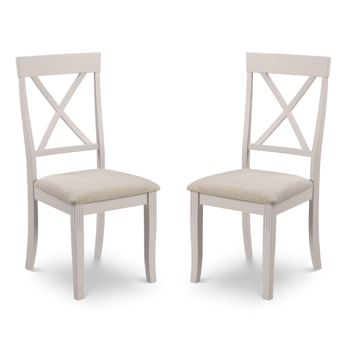 Julian Bowen Davenport Dining Chairs, Set of 2, Grey - H96.5 x W44 x D52cm - image 4