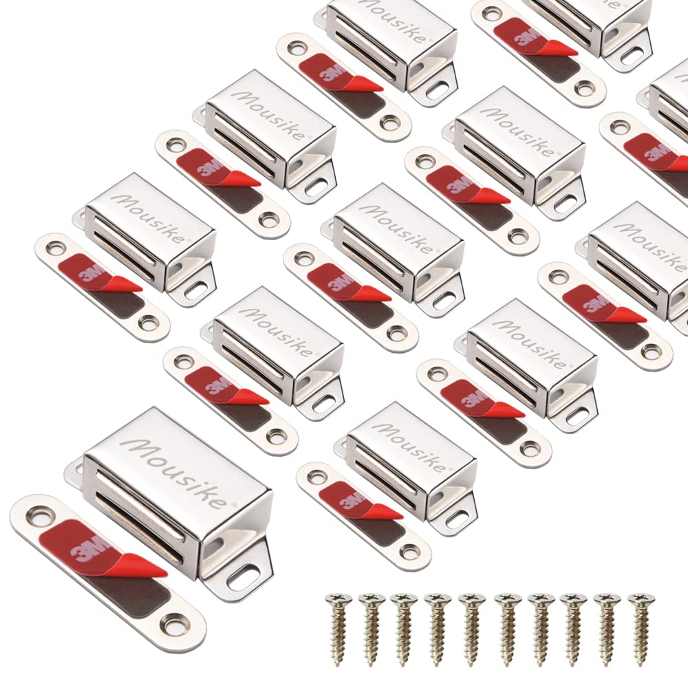 Mousike 15KG Magnetic Door Catch | Stainless Steel Cabinet Latch