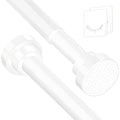 Stainless Steel Tension Shower Curtain Rod – 72-132cm White