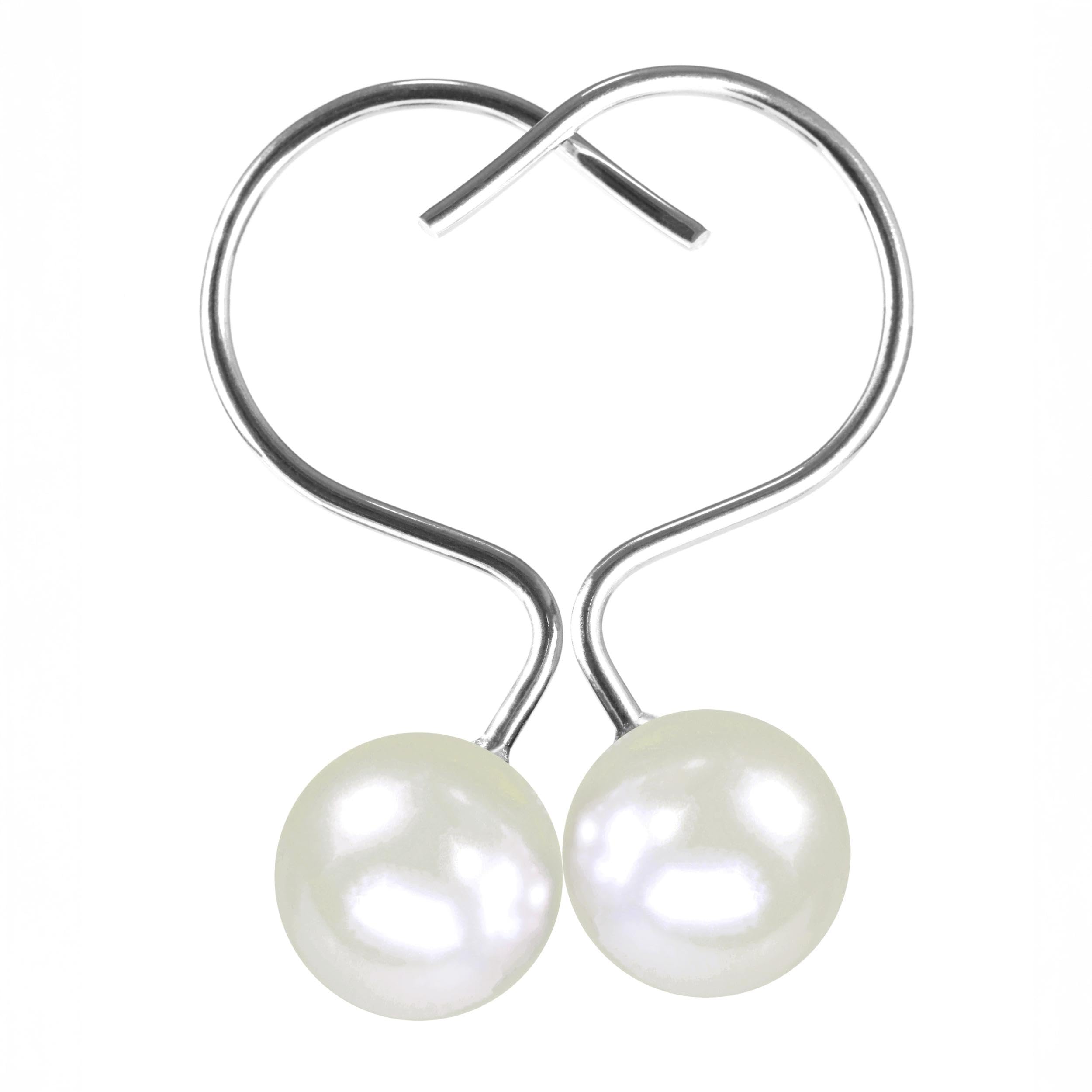 Pearl Shower Curtain Hooks – Rustproof Stainless Steel Rings