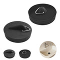 SZWLJ 4PCS1.77in*2 & 1.85in*2 Black Sink Plug, Rubber Bath Plug