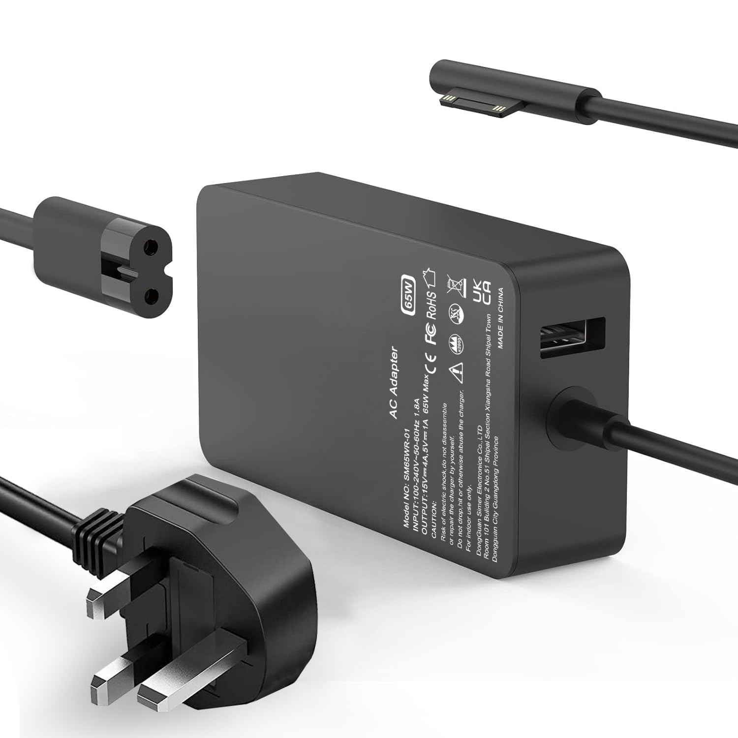 SiKER 65W Surface Laptop Charger for Surface Pro 11/10/9/8/X/7/6/5/4/3