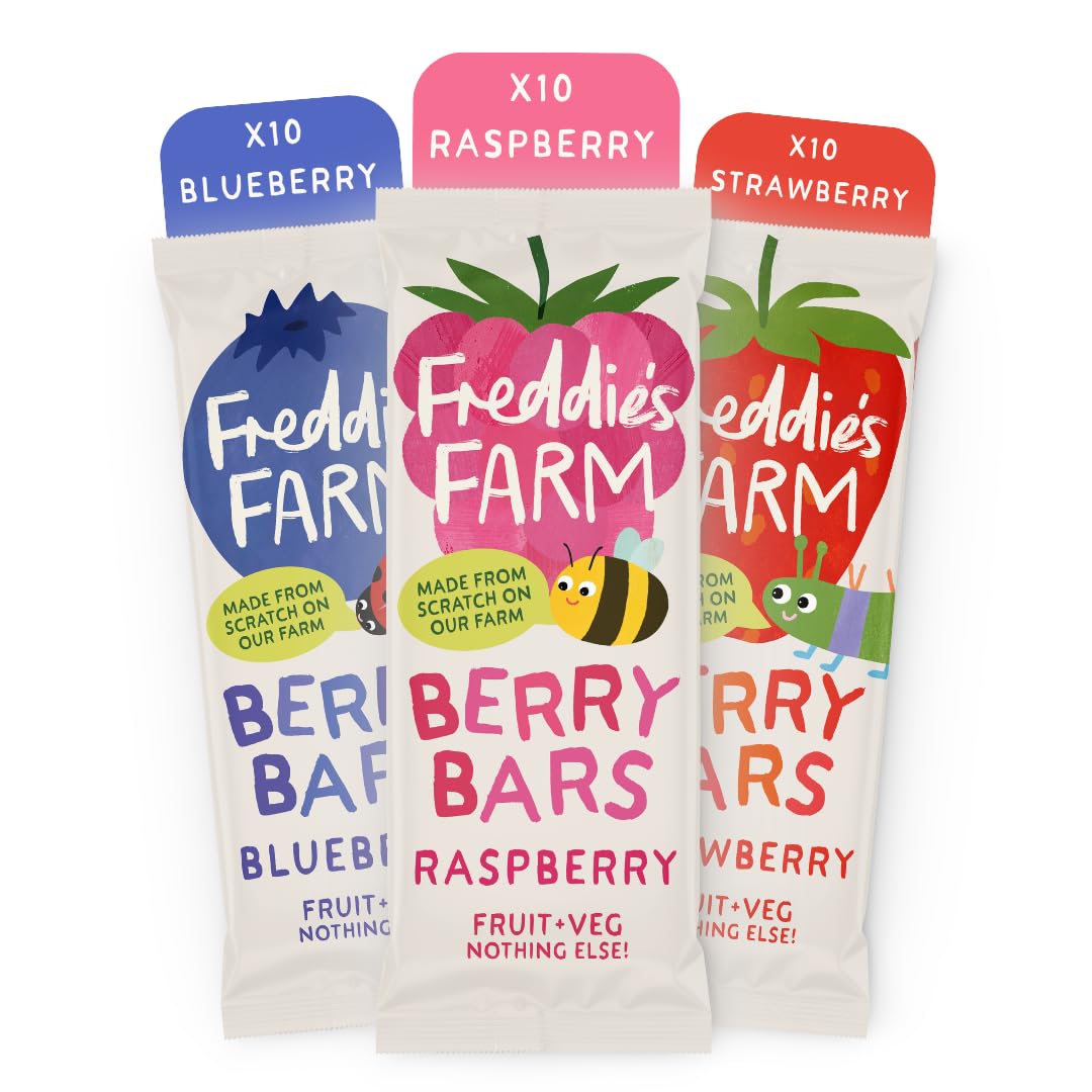 Freddie's Farm Kids Fruit Snacks - 30x20g Multipack Bars - UPF Free