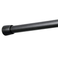 iDesign Tension Shower Curtain Rod | Matte Black Metal | 66–107 cm
