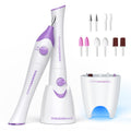 TOUCHBeauty 5-in-1 Electric Nail Drill Set with UV Dryer – Purple