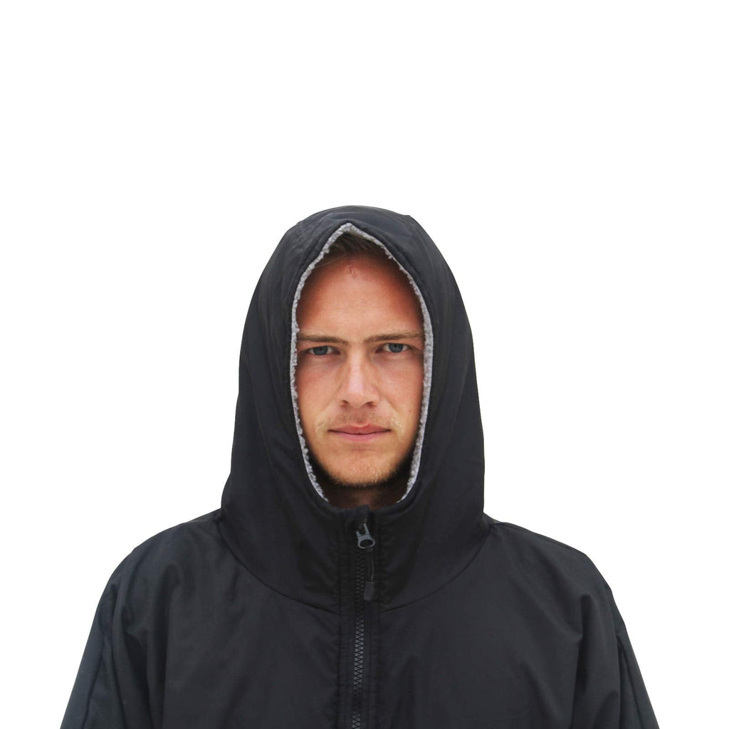 Frostfire Moonwrap Adult Waterproof Changing Robe | Fleece Lined - Black