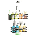 SWTYMIKI Shower Caddy Hanging Organiser-2-Tier No Drill Shower Organiser with 360° Rotating Hook - image 1