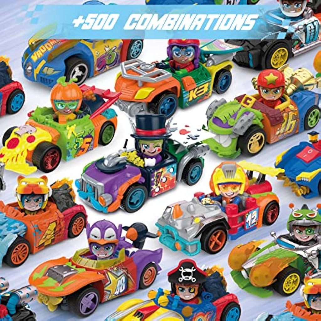T-Racers Glow Race Series | Collectible Customizable Toy Car & Driver