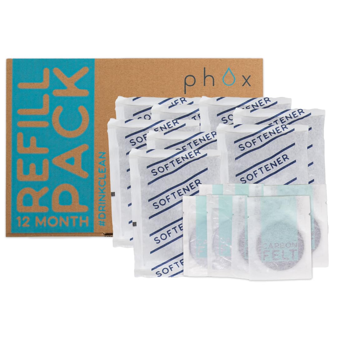 Phox Water Filter Refill Pack | 12 Month Softener Supply for Hard Water