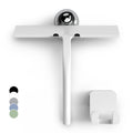 GÜTEWERK 9" Shower Squeegee – White Silicone with Suction Cup Hook