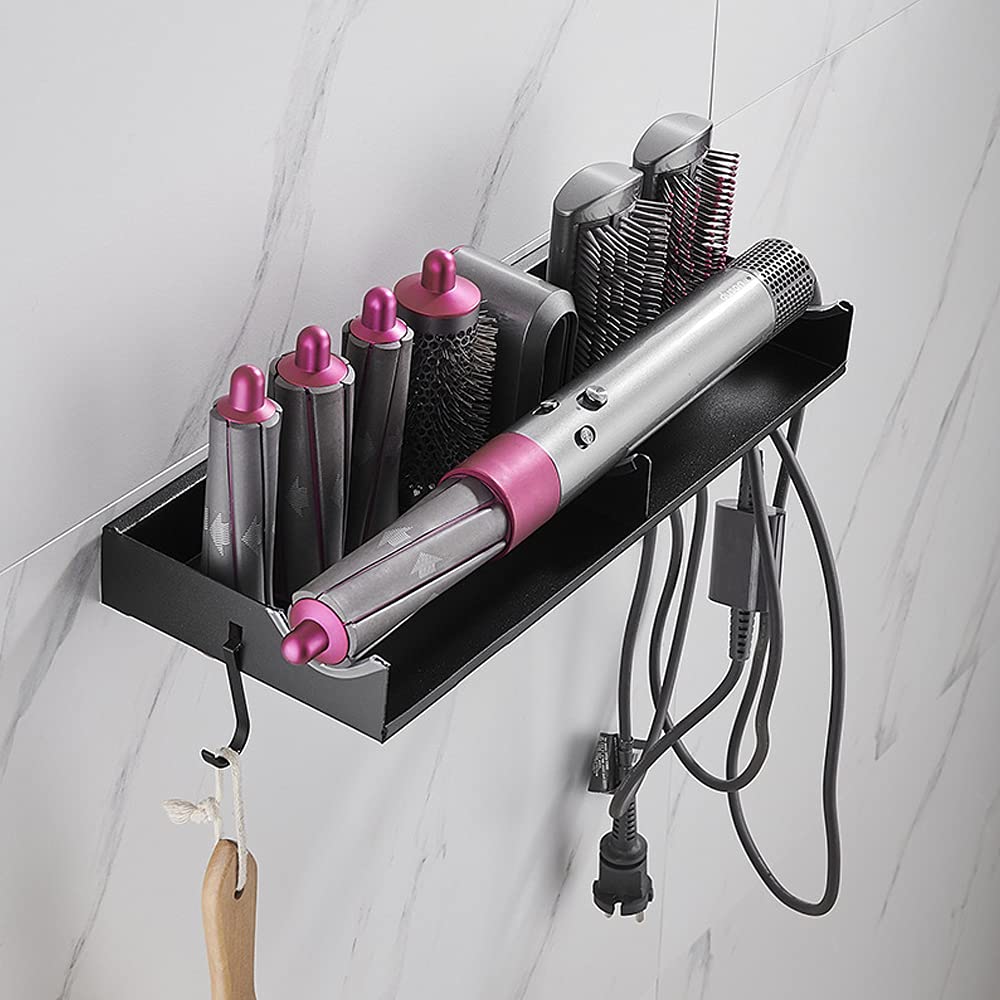 Hosoncovy Aluminum Wall Mount Holder for Dyson Airwrap Styler & Brushes