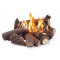 Art To Real Ceramic Pine Cone Logs for Gas & Bioethanol Fireplaces, 9 Pcs