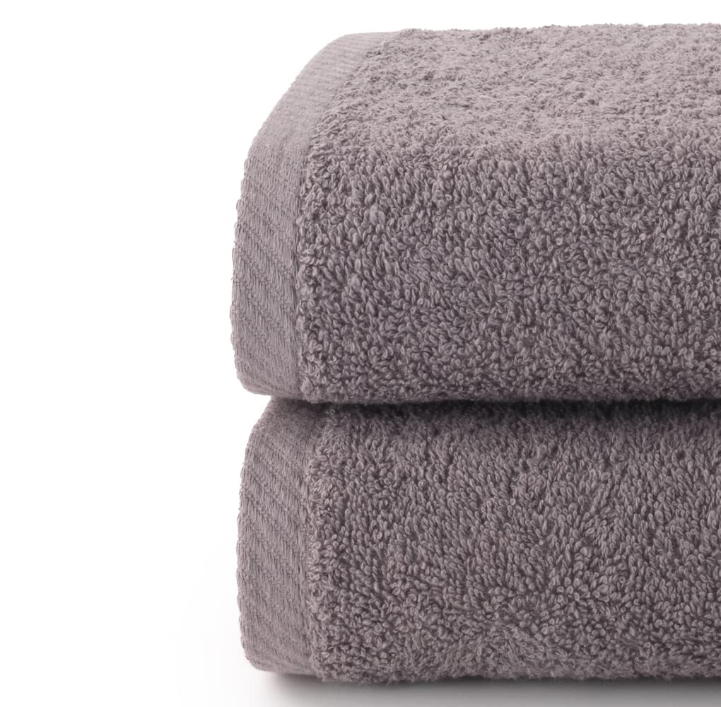 Top Towel - Plus - Large bath towels - Bath towels - 2 hand towels or sink- 50x100cm - 100% cotton - Grey - image 2