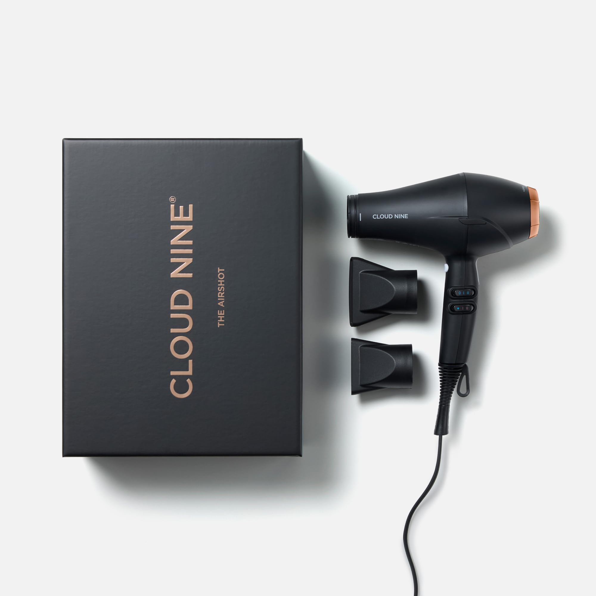 CLOUD NINE Airshot Hair Dryer Gold Edition | 2000W Anti-Static Dryer