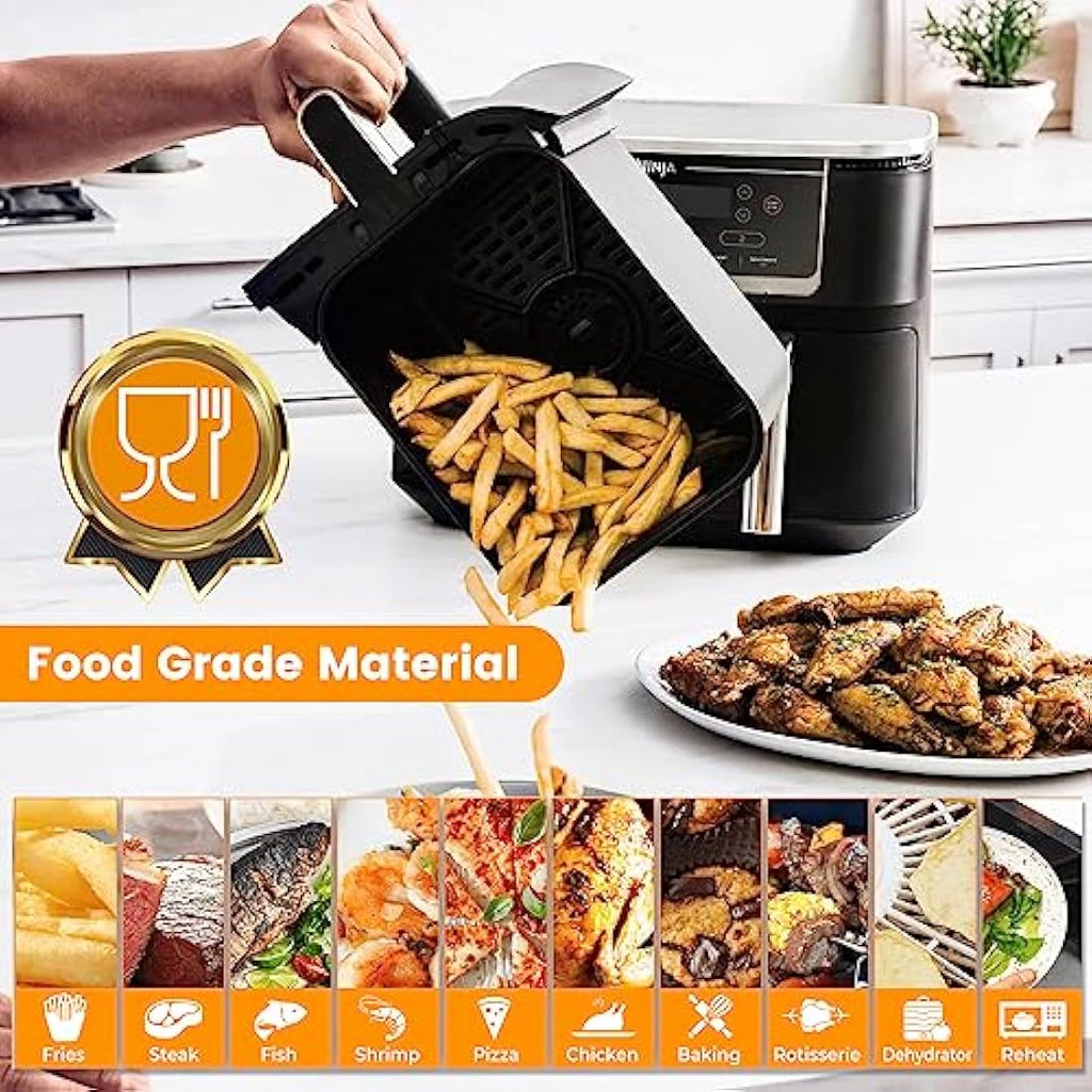 GWYXC Air Fryer Grill Pan for Ninja Foodi AF400UK AF500UK, 2 Pack