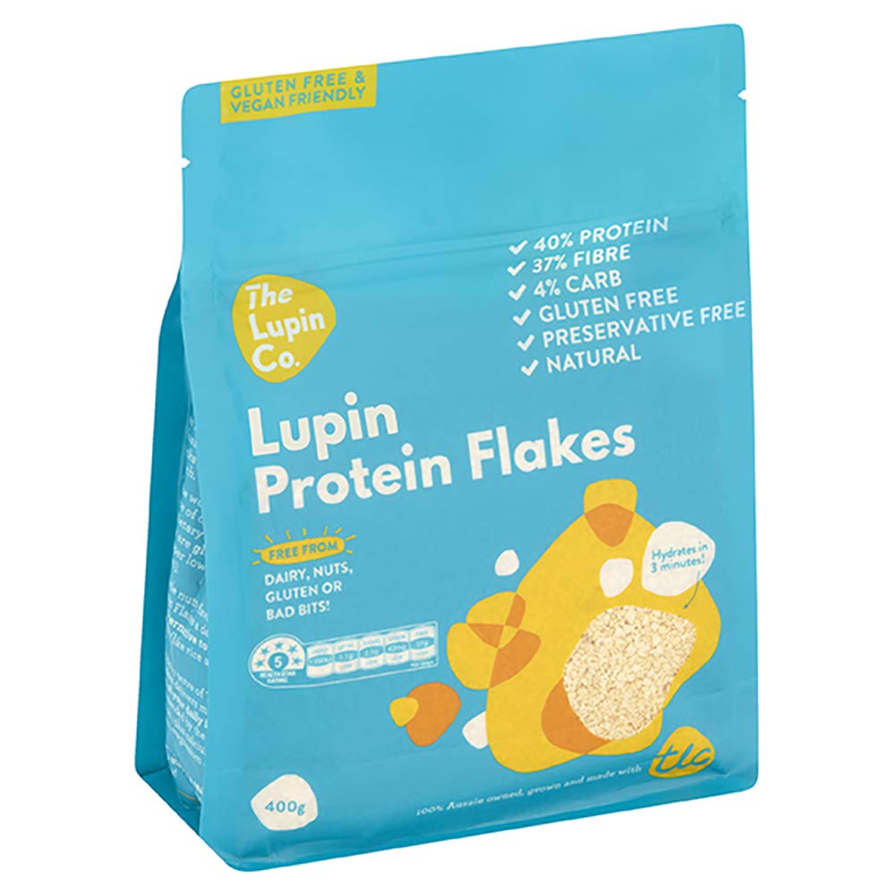 TLC Lupin Protein Flakes – 400g Vegan, Keto & Gluten-Free Superfood