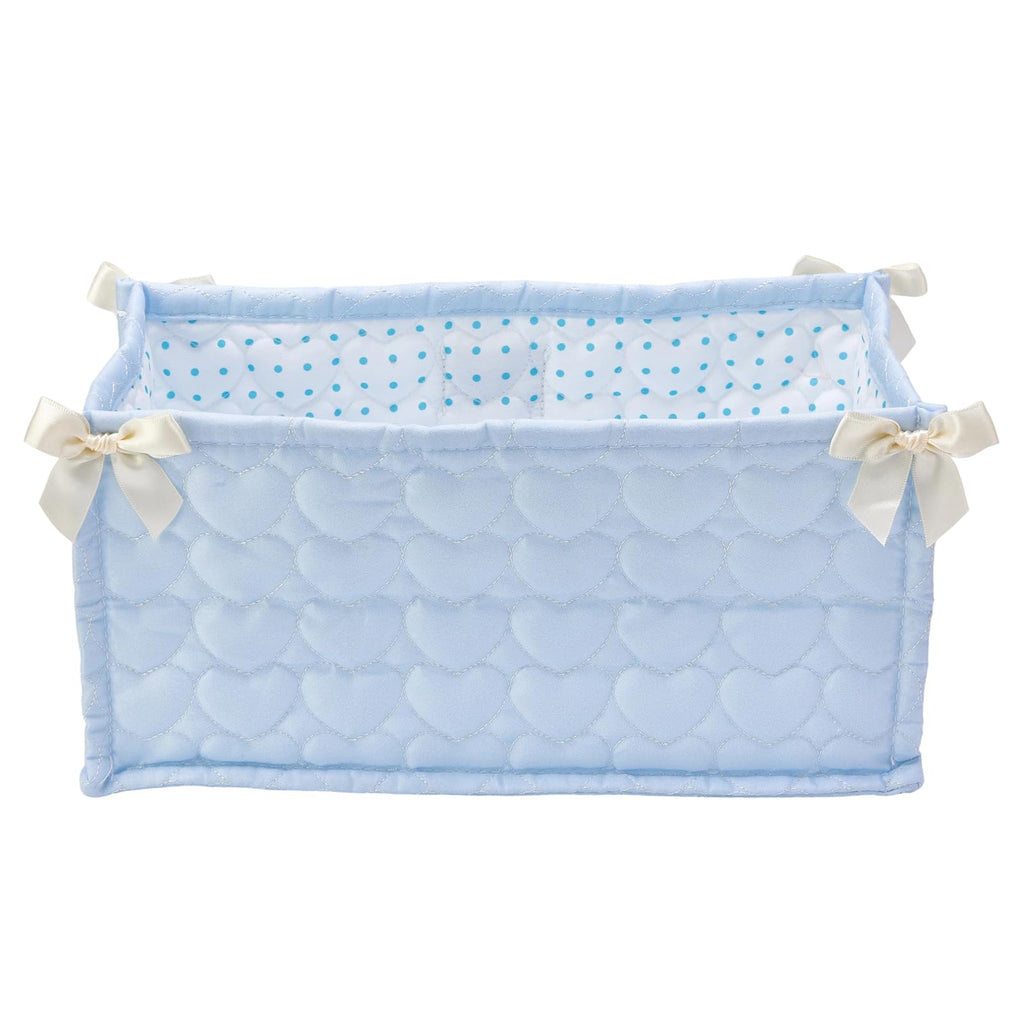 ESSECMBS Cute Indoor Storage Basket Decorative Plaid Basket Organizer with Bows for Towels, Desktop Items, Office Stationary