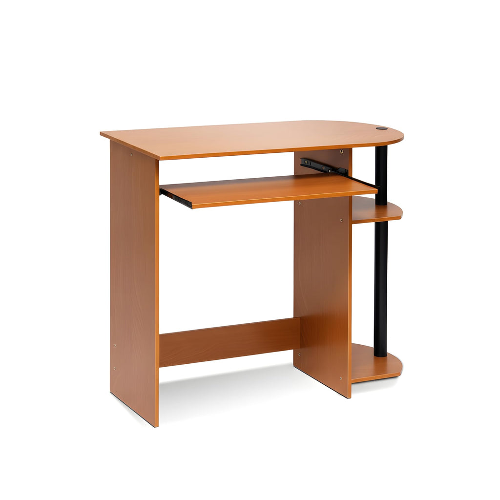 Furinno SIMPLISTIC 80cm Wide Gaming Desk with Keyboard Tray, Light Cherry - image 5