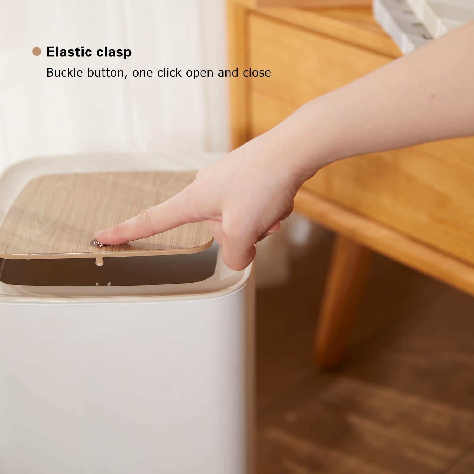 U2PICK 10L Slim Trash Can with Lid – Modern Dog Proof Waste Bin