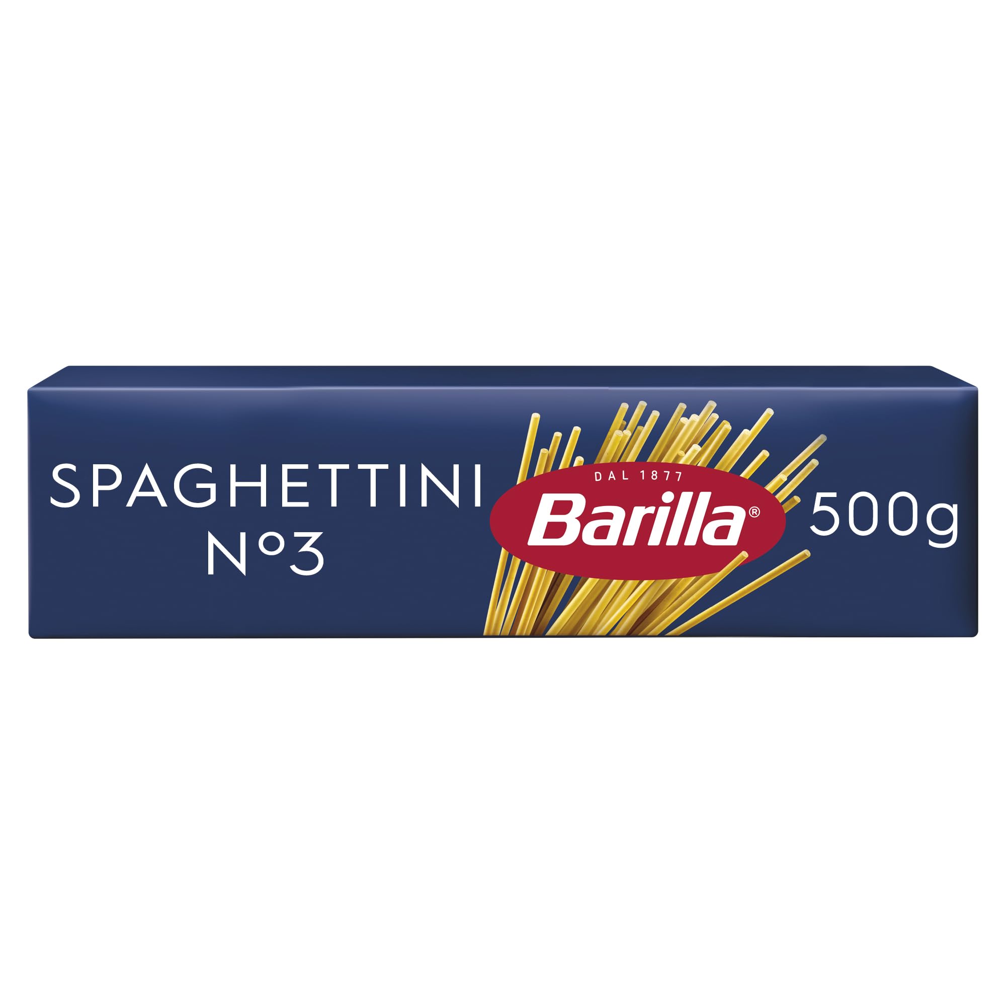Barilla Spaghettini n.3 Durum Wheat Italian Pasta - 500g (Pack of 8)
