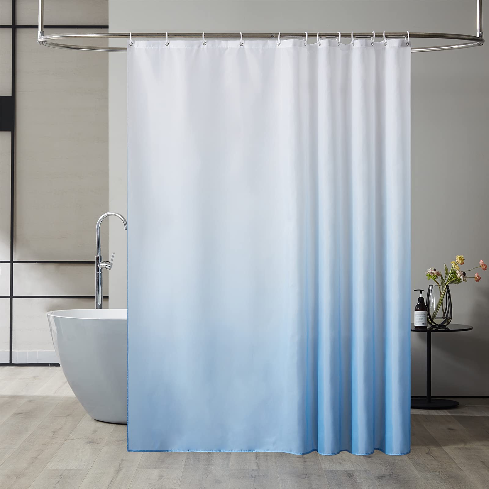 Furlinic Wide Shower Curtain | Waterproof Gradient Fabric | 200x200cm