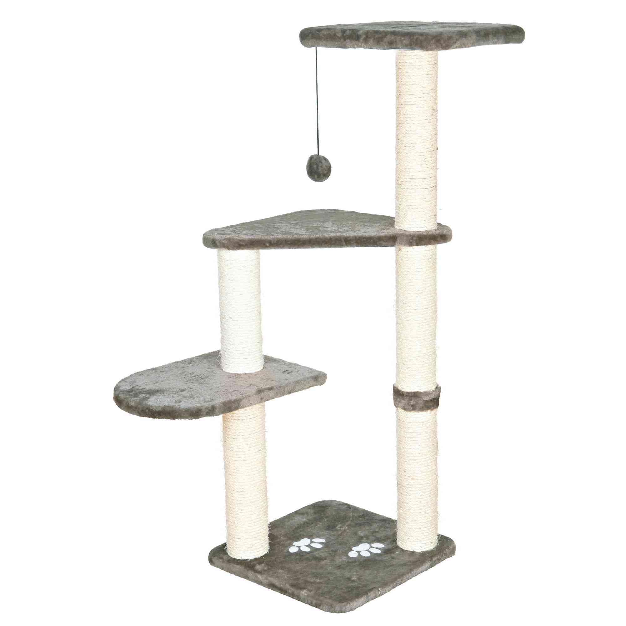Trixie Altea Cat Scratching Post - 117cm Sisal & Plush - Platinum Grey