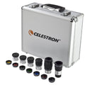 Celestron 1.25" Eyepiece & Filter Kit – 14-Piece Set with Metal Carry Case