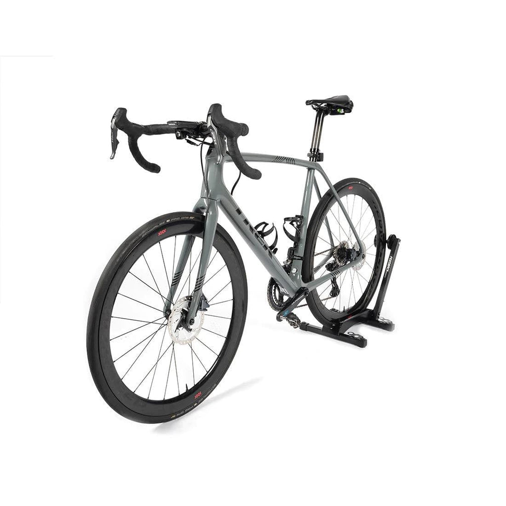 Feedback Sports RAKK Bicycle Floor Stand – Black Steel Bike Storage