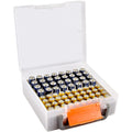 FULLCASE Battery Storage Organizer – Holds 72 AA AAA Batteries (Case Only)