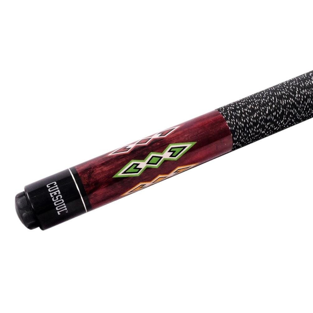 CUESOUL 58" Canadian Maple Pool Cue Stick | 13mm Tip & Irish Linen Wrap