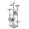 Meerveil 210cm Cat Tree Tower | Multi-Level Indoor Climbing Post with Condos