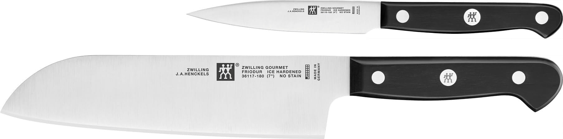 ZWILLING Gourmet 2-Piece Knife Set | Santoku & Paring German Steel