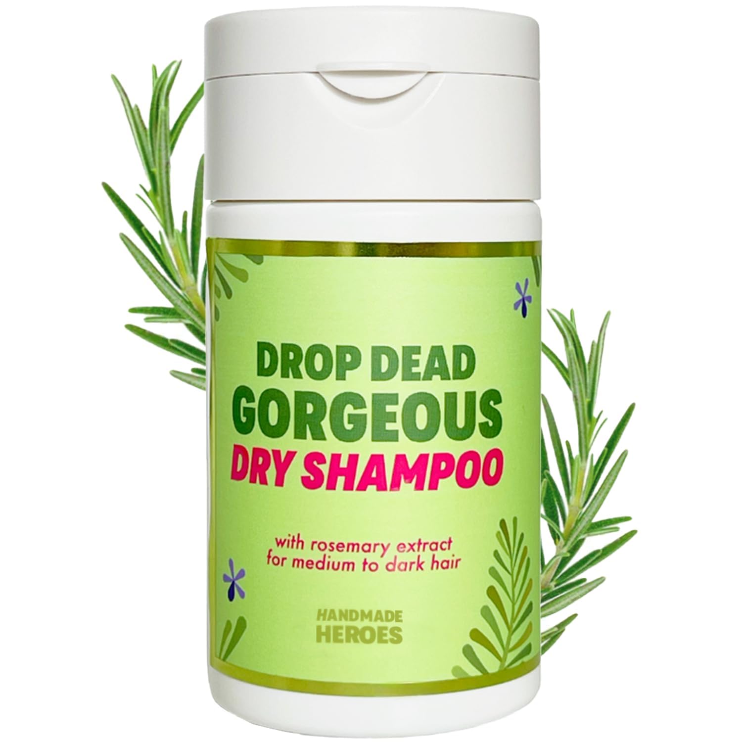 Handmade Heroes Rosemary Dry Shampoo | Volumizing Non-Aerosol Powder