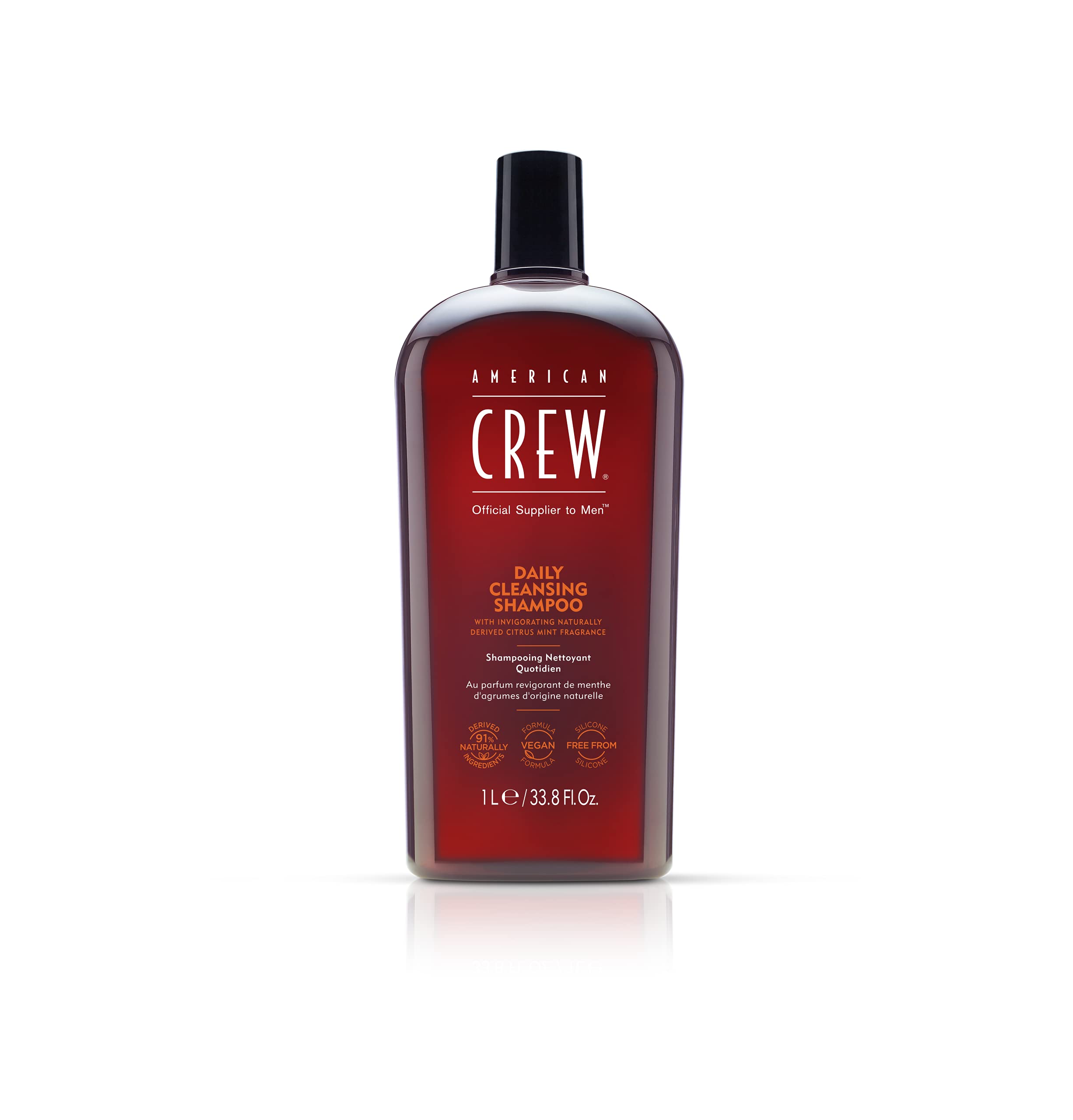 American Crew Daily Cleansing Shampoo for Men – Scalp Care, 33.8 oz