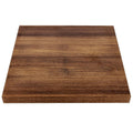 Bolero Pre-Drilled Woodchip Square Table Top, Rustic Oak, 600mm