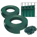 VOUNOT PVC Garden Privacy Fence Strips 150m x 4.7cm with 300 Clips - Green