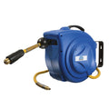 as - Schwabe 10m Retractable Compressed-Air Hose Reel - 15 Bar Blue