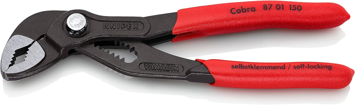 KNIPEX Cobra Water Pump Pliers – 150 mm Self-Locking Pipe Wrench