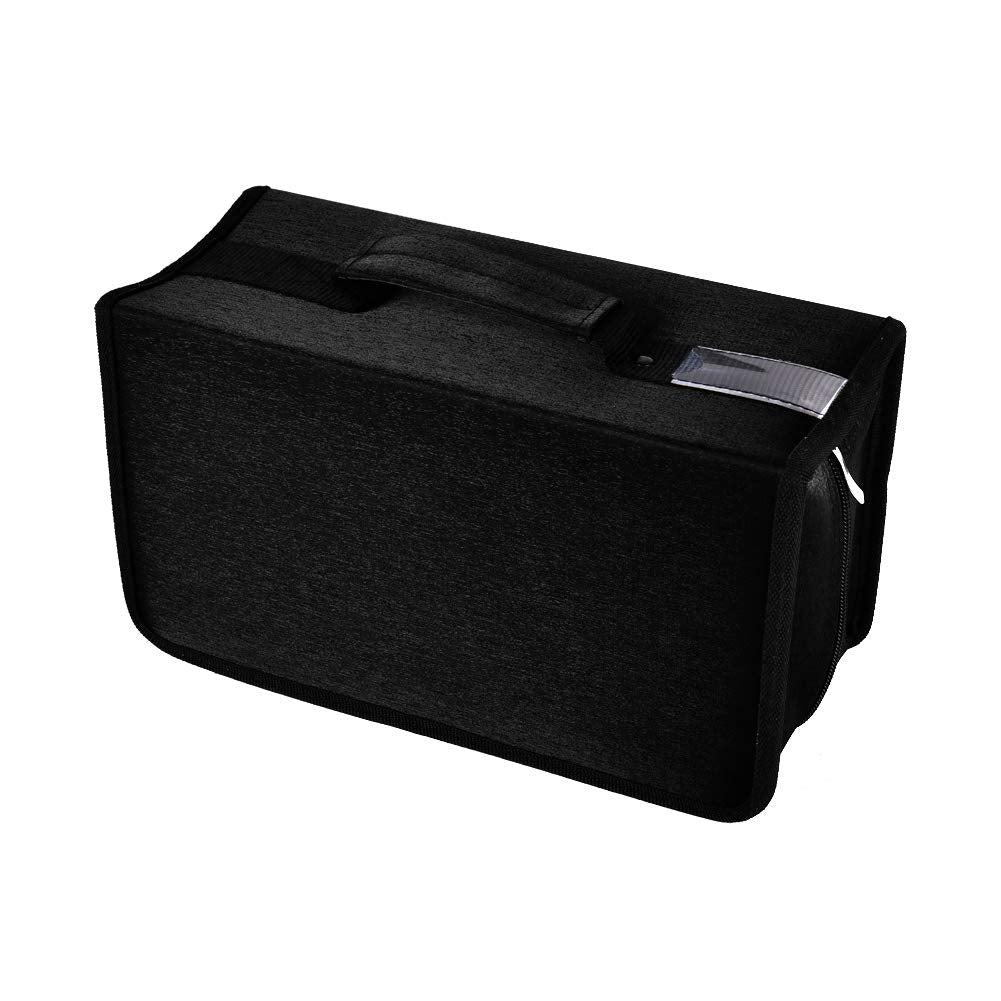 alavisxf xx 160 Capacity CD DVD Storage Case | Nylon Disc Organizer