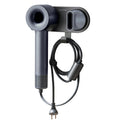 Simpletome Magnetic Hair Dryer Holder Wall Mount with Cord Organizer - Grey
