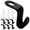 Sinofort 60Pcs Space Saver Clothes Hanger Connector Hooks, White & Black