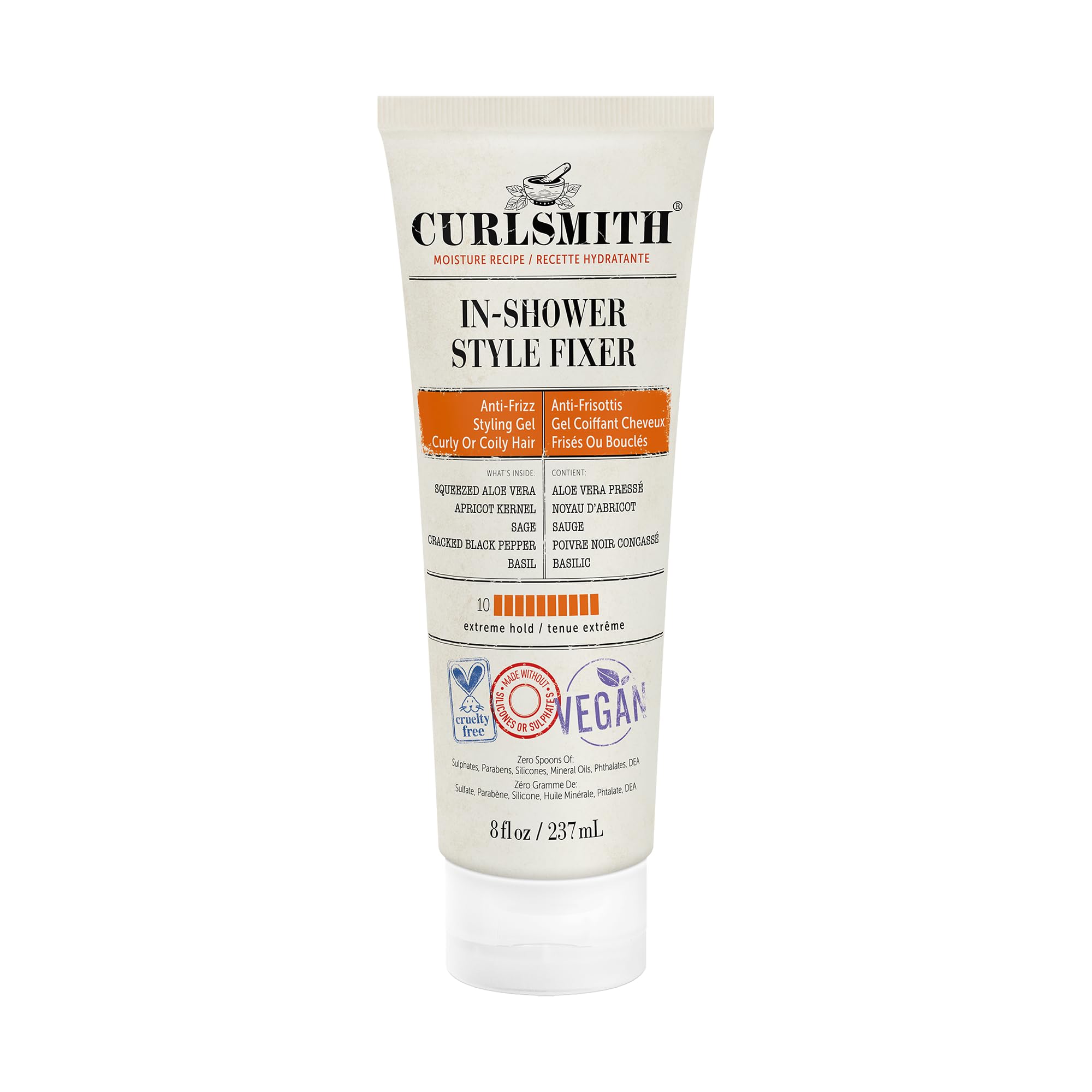 Curlsmith In-Shower Style Fixer – Extreme Hold Vegan Styling Gel (237ml)