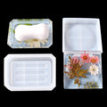 Jolof Store 2-Piece Soap Dish Resin Molds | Silicone Epoxy Jewelry Tray Set