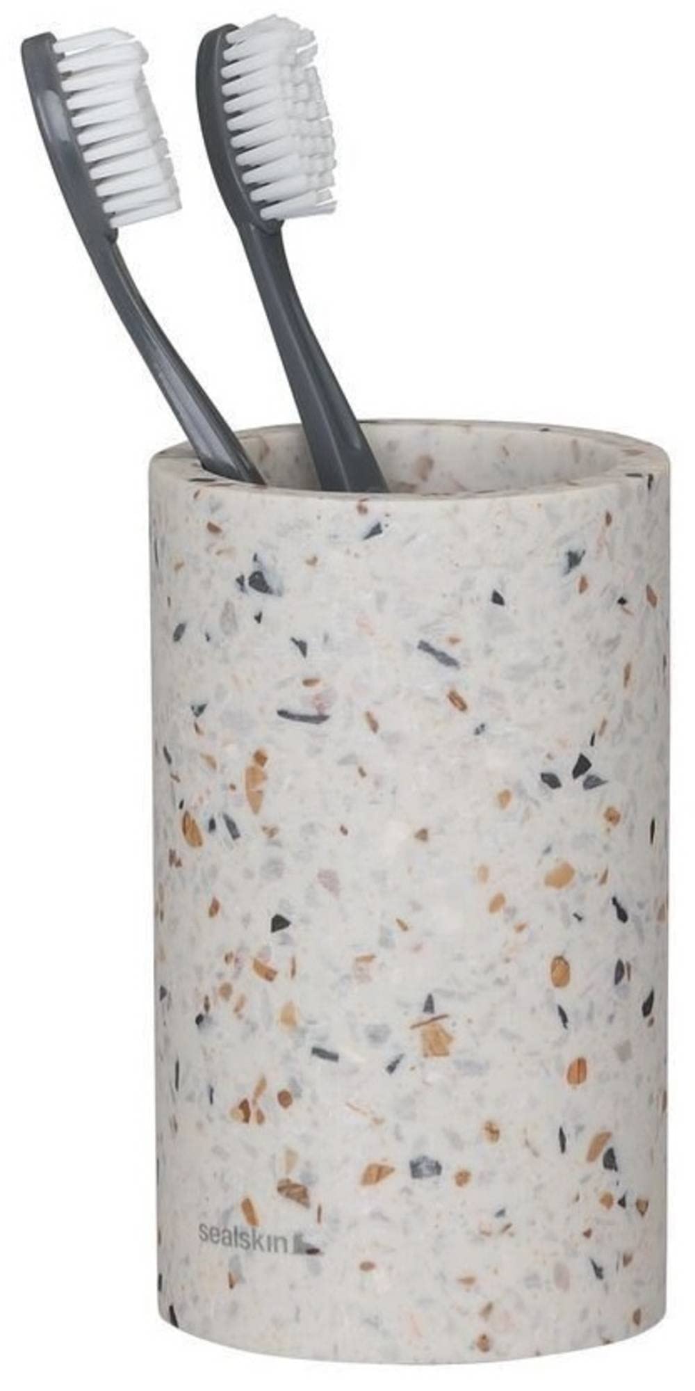 Sealskin Blend Terrazzo Toothbrush Tumbler – Freestanding Bathroom Holder