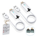 OiDiPi Wireless HDMI Transmitter and Receiver | 1080P Dual Band - White